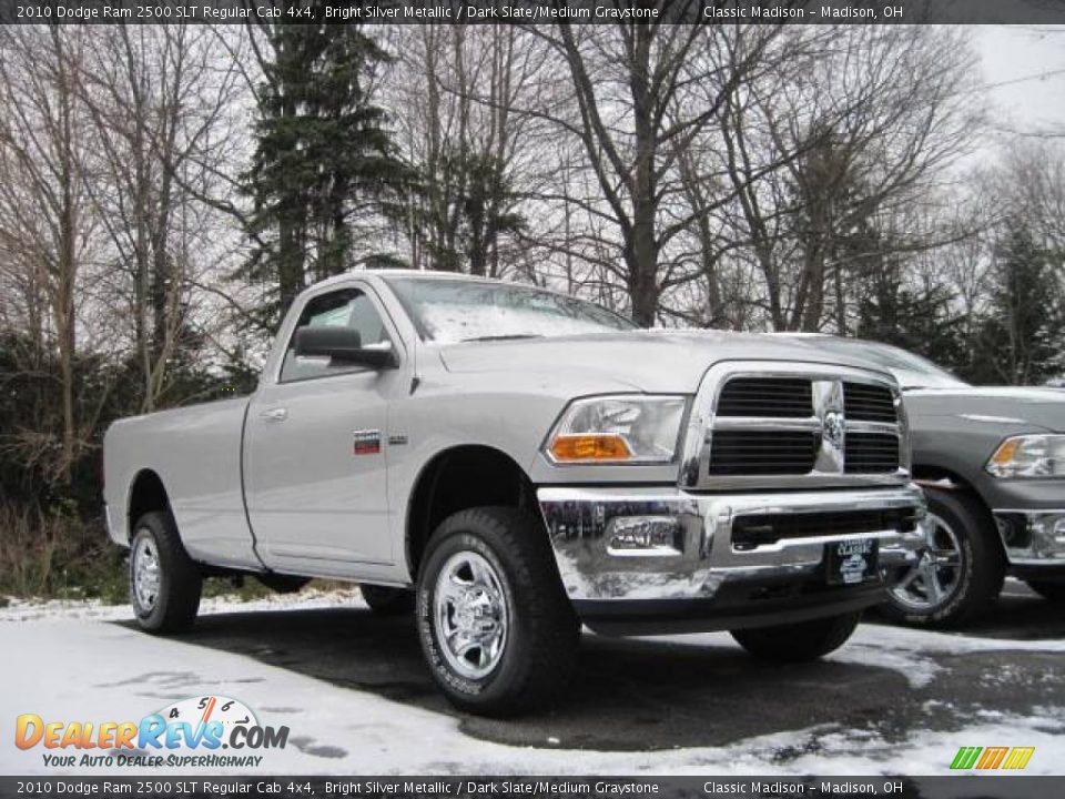 2010 Dodge Ram 2500 SLT Regular Cab 4x4 Bright Silver Metallic / Dark Slate/Medium Graystone Photo #3