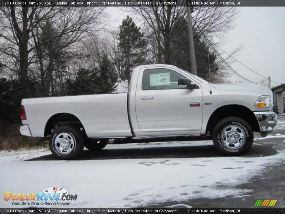 2010 Dodge Ram 2500 SLT Regular Cab 4x4 Bright Silver Metallic / Dark Slate/Medium Graystone Photo #4