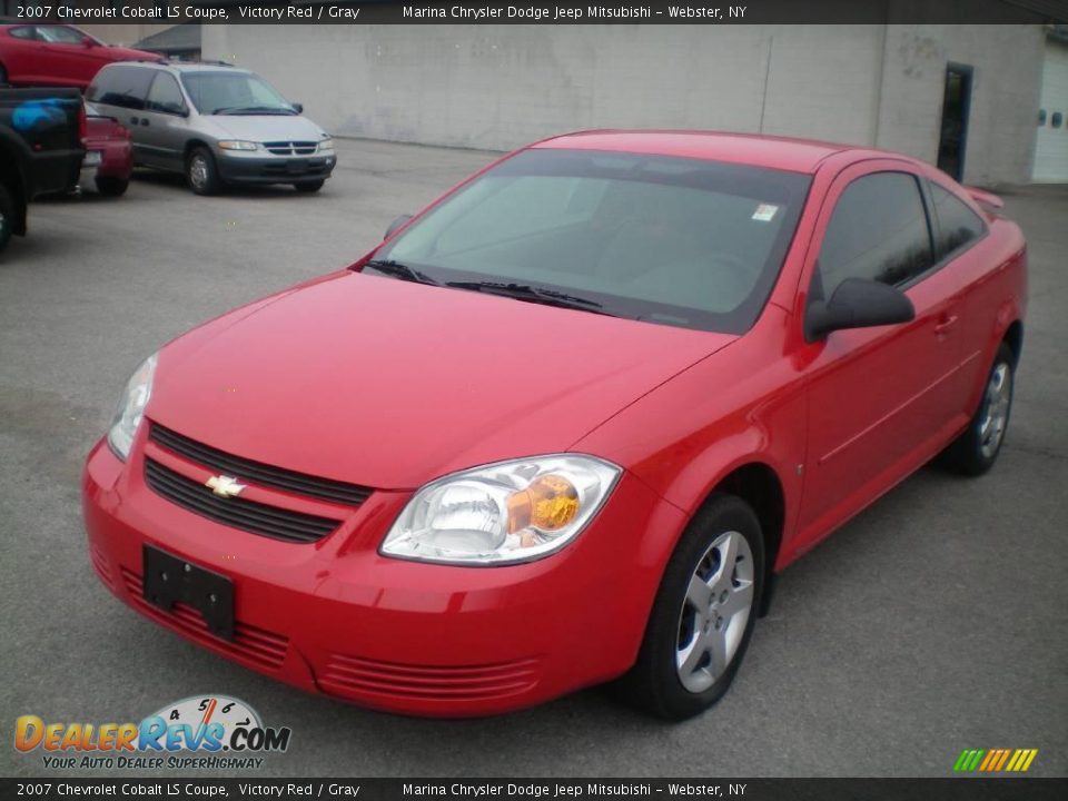 2007 Chevrolet Cobalt LS Coupe Victory Red / Gray Photo #1