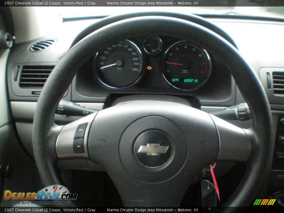 2007 Chevrolet Cobalt LS Coupe Victory Red / Gray Photo #4