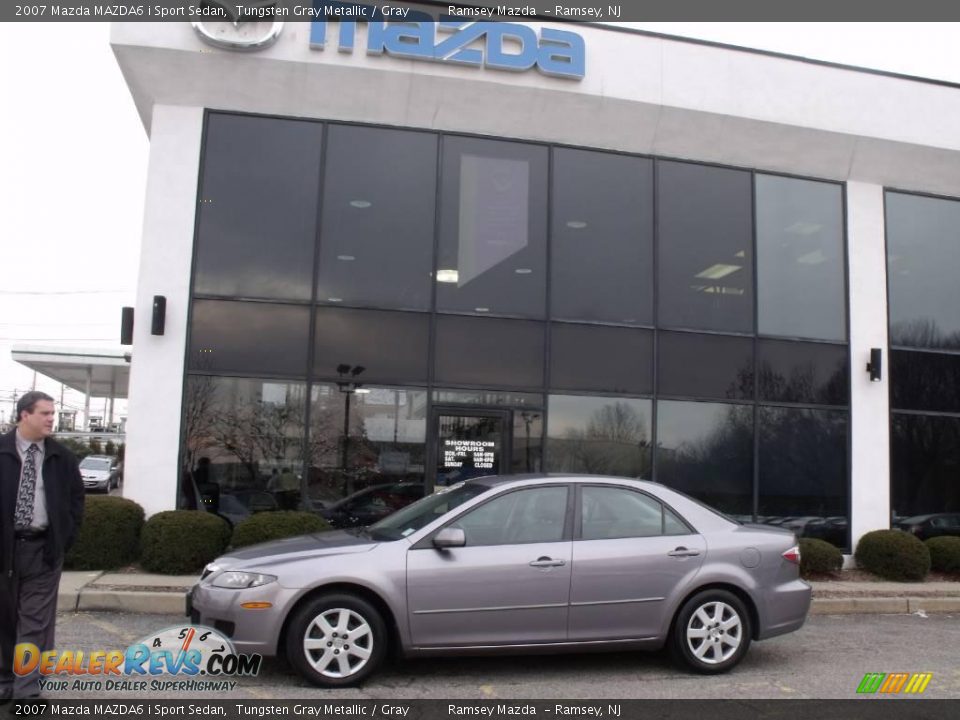 2007 Mazda MAZDA6 i Sport Sedan Tungsten Gray Metallic / Gray Photo #4