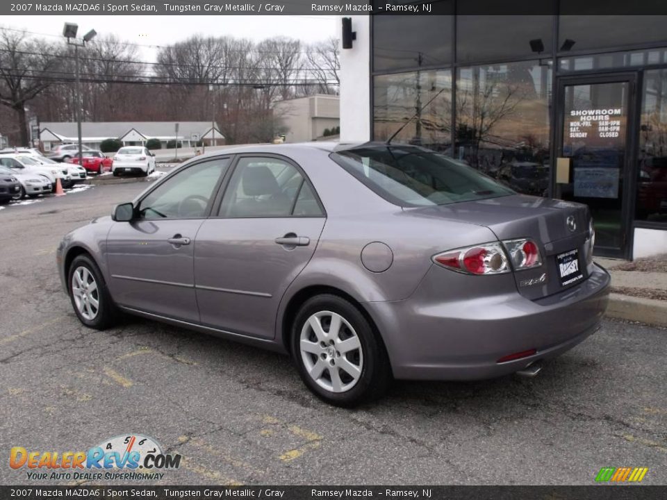 2007 Mazda MAZDA6 i Sport Sedan Tungsten Gray Metallic / Gray Photo #5