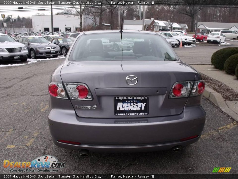 2007 Mazda MAZDA6 i Sport Sedan Tungsten Gray Metallic / Gray Photo #6