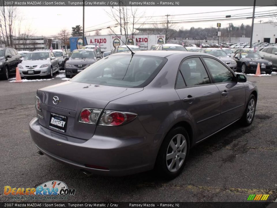 2007 Mazda MAZDA6 i Sport Sedan Tungsten Gray Metallic / Gray Photo #7