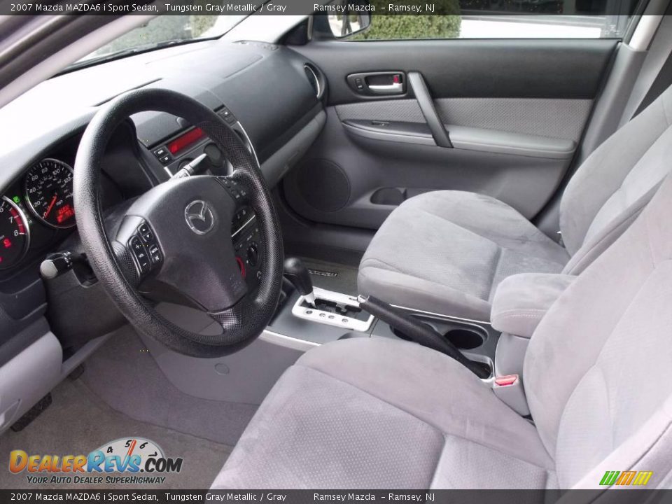 2007 Mazda MAZDA6 i Sport Sedan Tungsten Gray Metallic / Gray Photo #12