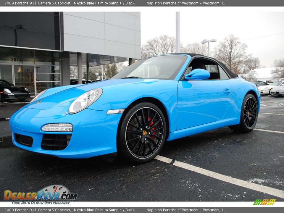 2009 Porsche 911 Carrera S Cabriolet Mexico Blue Paint to Sample / Black Photo #1