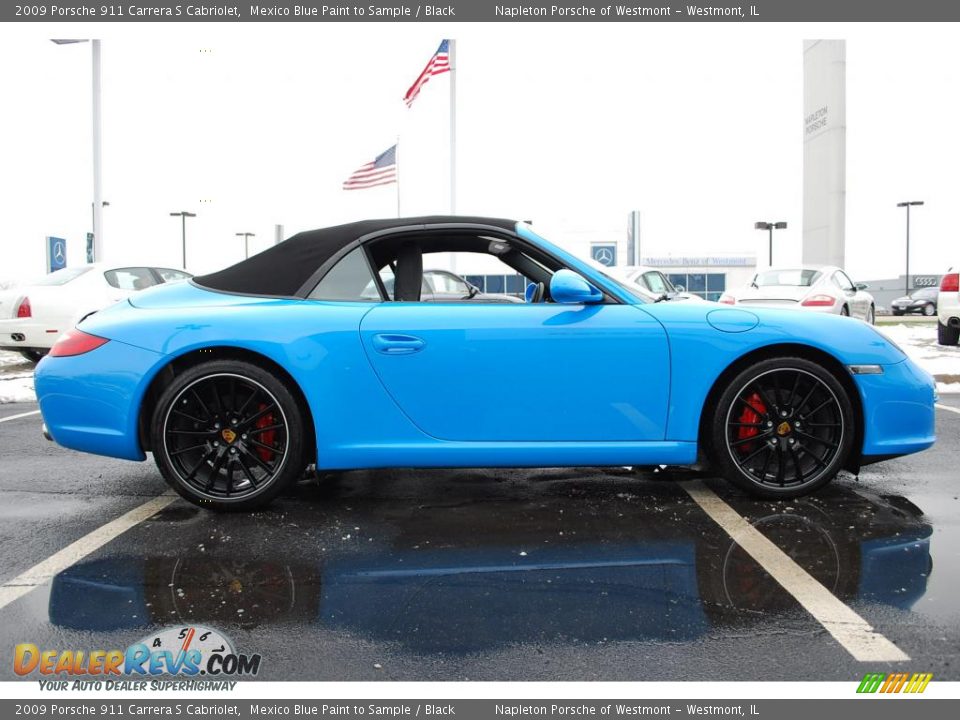 2009 Porsche 911 Carrera S Cabriolet Mexico Blue Paint to Sample / Black Photo #4