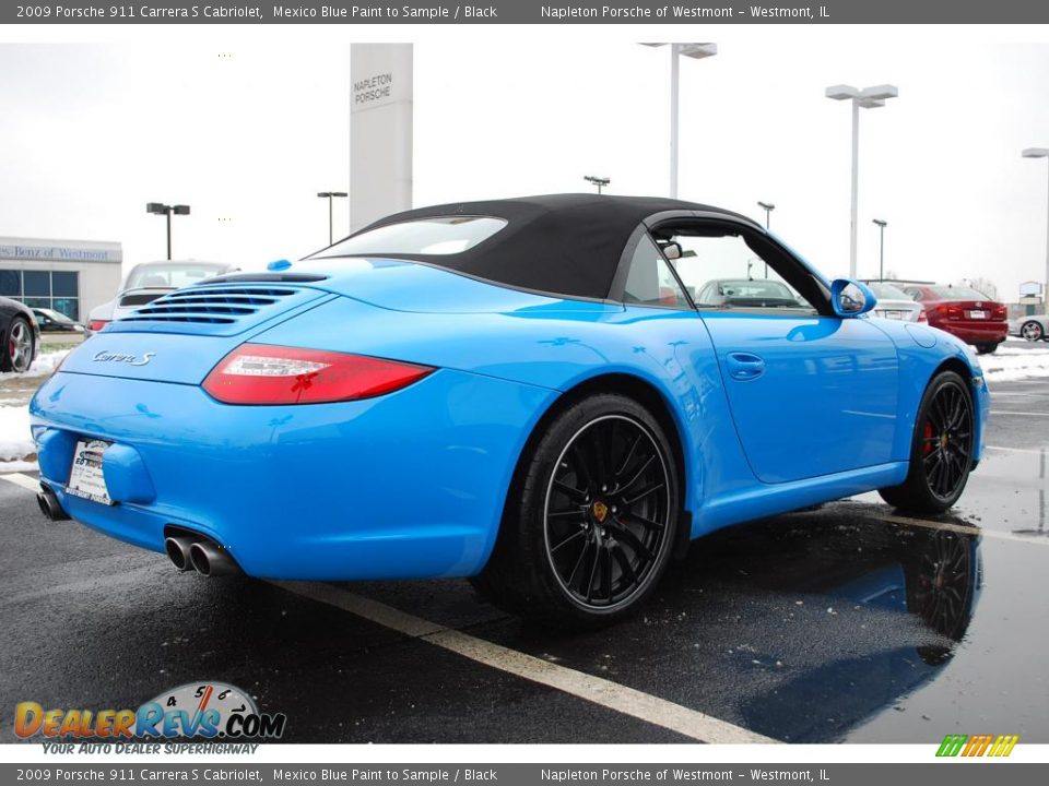 2009 Porsche 911 Carrera S Cabriolet Mexico Blue Paint to Sample / Black Photo #5