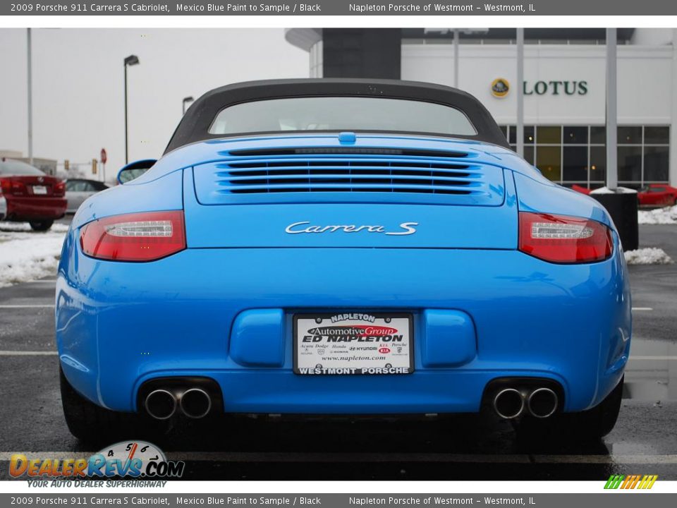 2009 Porsche 911 Carrera S Cabriolet Mexico Blue Paint to Sample / Black Photo #6