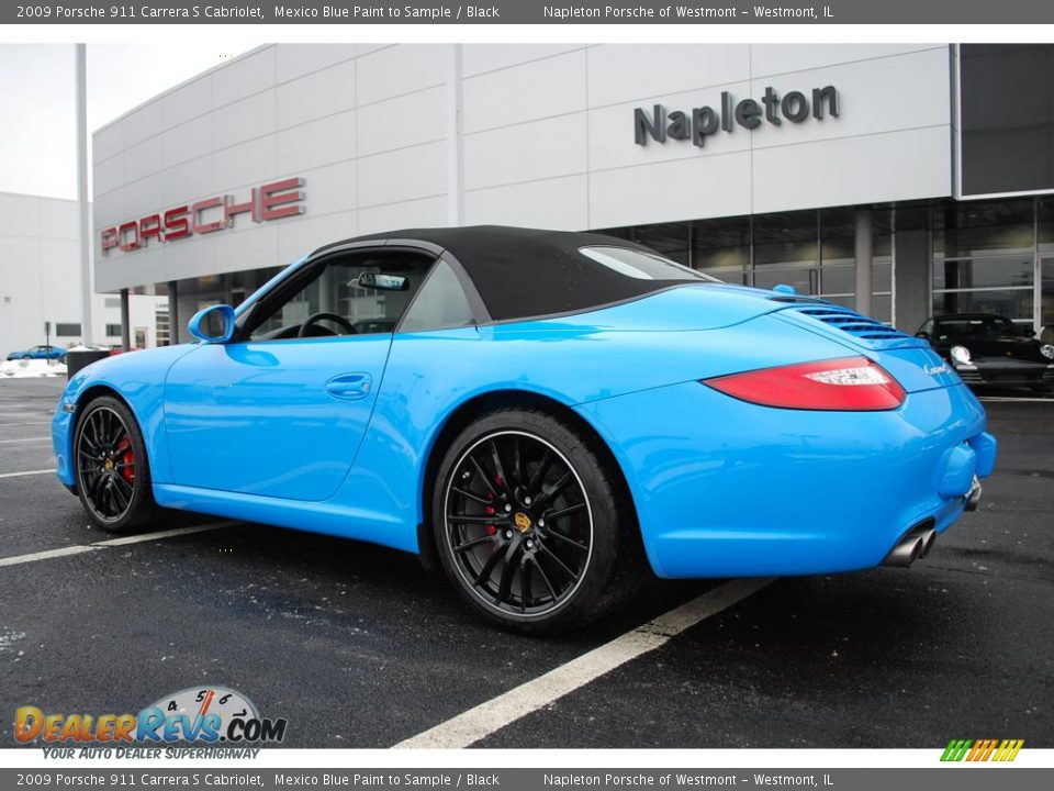 2009 Porsche 911 Carrera S Cabriolet Mexico Blue Paint to Sample / Black Photo #7