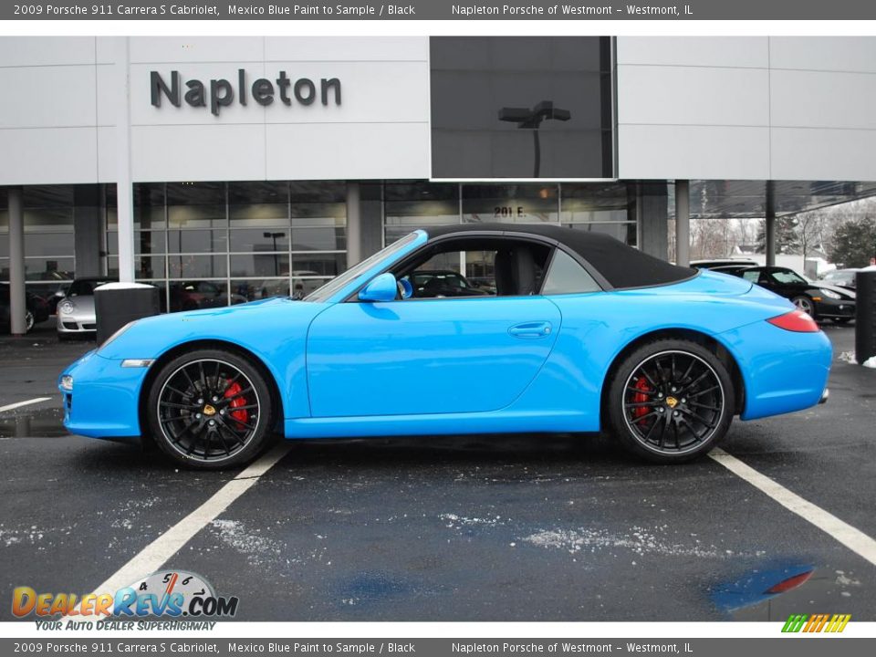 2009 Porsche 911 Carrera S Cabriolet Mexico Blue Paint to Sample / Black Photo #8