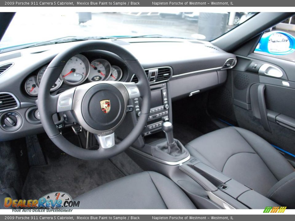 2009 Porsche 911 Carrera S Cabriolet Mexico Blue Paint to Sample / Black Photo #9