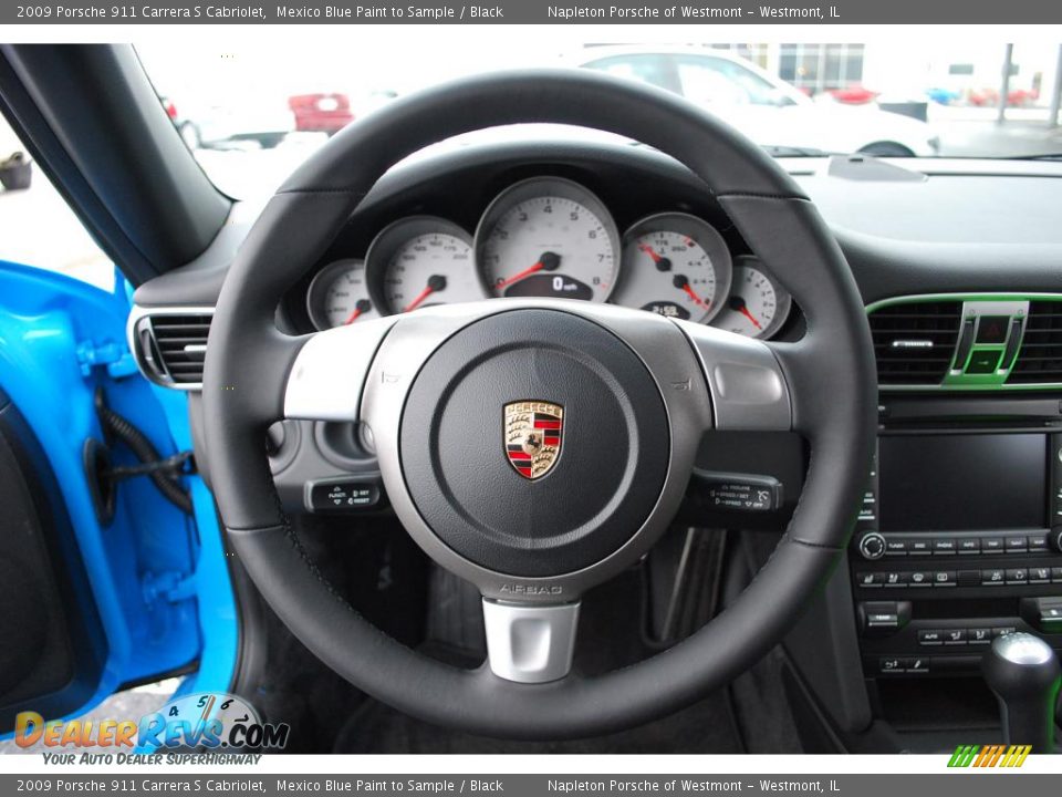 2009 Porsche 911 Carrera S Cabriolet Mexico Blue Paint to Sample / Black Photo #10
