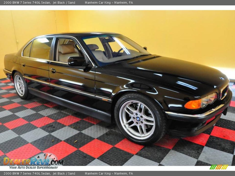 2000 BMW 7 Series 740iL Sedan Jet Black / Sand Photo #1