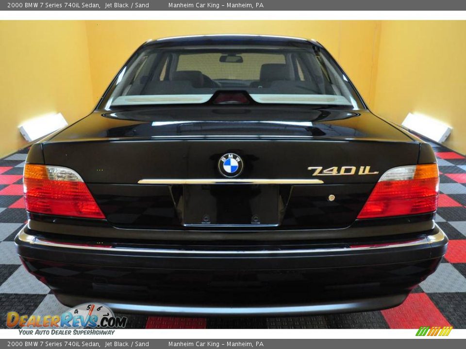 2000 BMW 7 Series 740iL Sedan Jet Black / Sand Photo #5