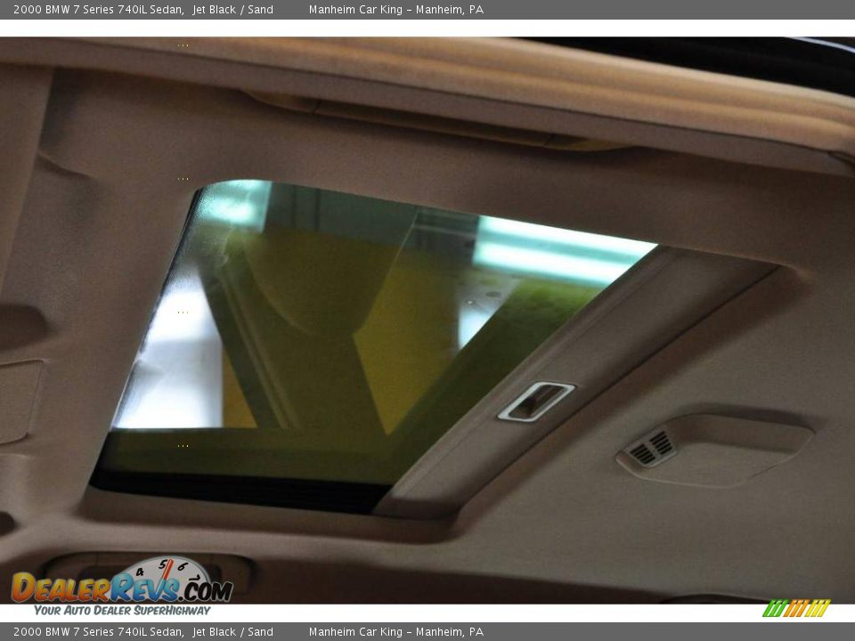 2000 BMW 7 Series 740iL Sedan Jet Black / Sand Photo #9