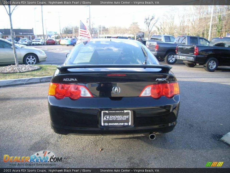 2003 Acura RSX Sports Coupe Nighthawk Black Pearl / Ebony Photo #6