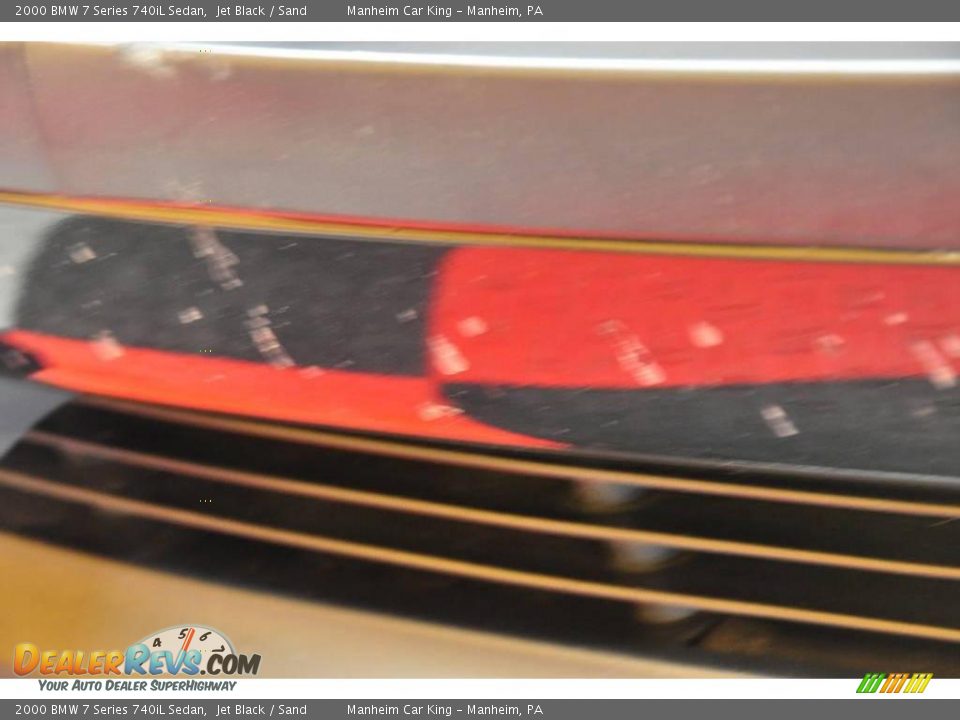 2000 BMW 7 Series 740iL Sedan Jet Black / Sand Photo #20