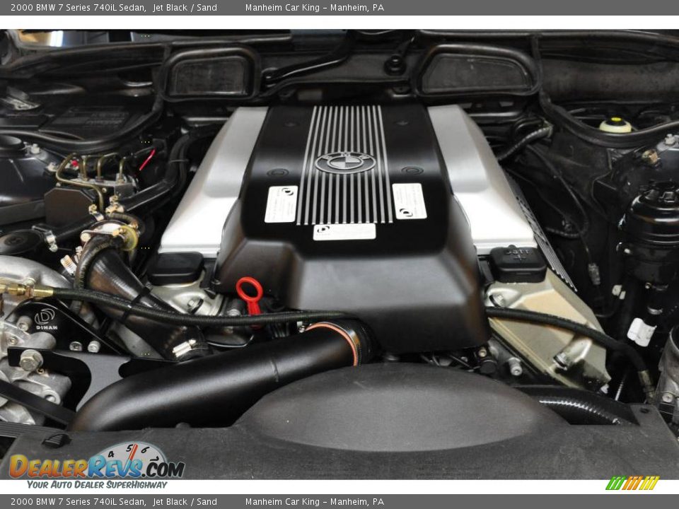 2000 BMW 7 Series 740iL Sedan Jet Black / Sand Photo #22