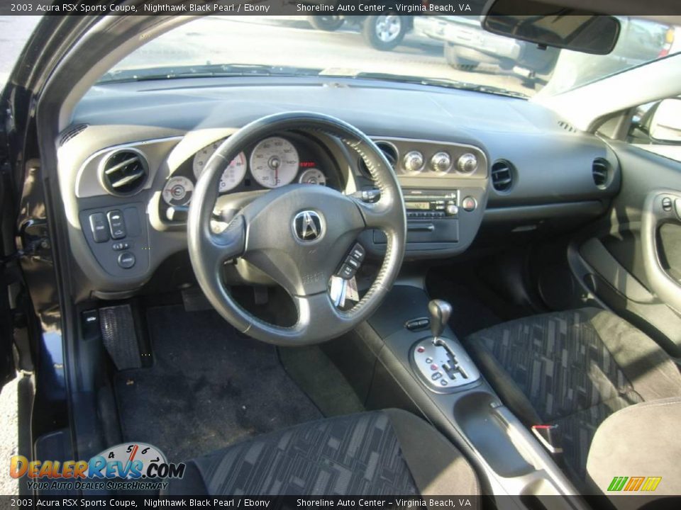 2003 Acura RSX Sports Coupe Nighthawk Black Pearl / Ebony Photo #16