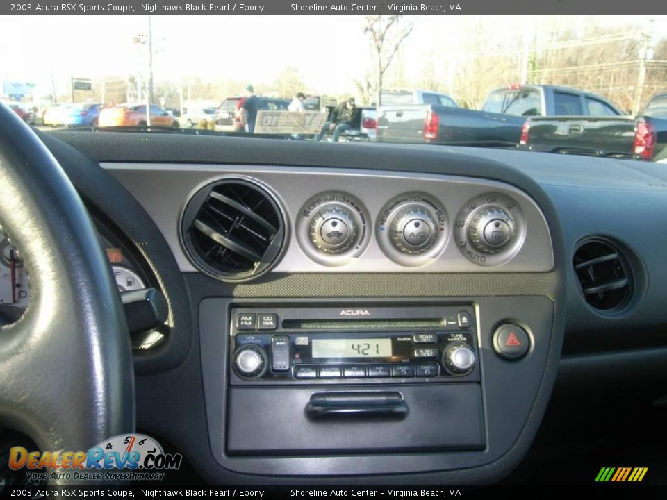 2003 Acura RSX Sports Coupe Nighthawk Black Pearl / Ebony Photo #17