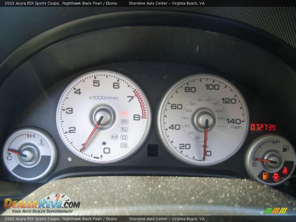 2003 Acura RSX Sports Coupe Nighthawk Black Pearl / Ebony Photo #18