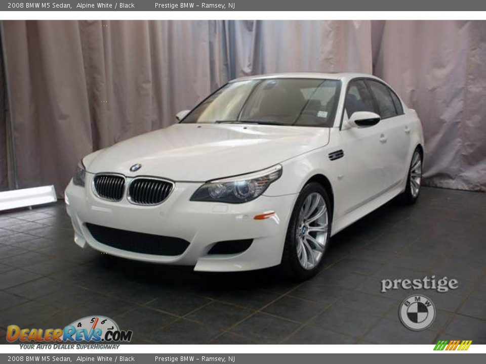 2008 BMW M5 Sedan Alpine White / Black Photo #1
