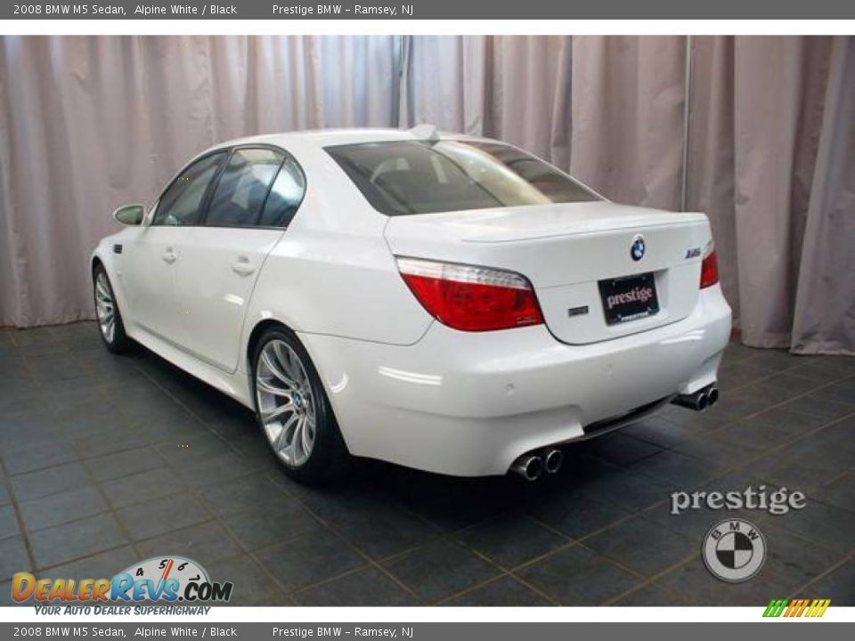 2008 BMW M5 Sedan Alpine White / Black Photo #3