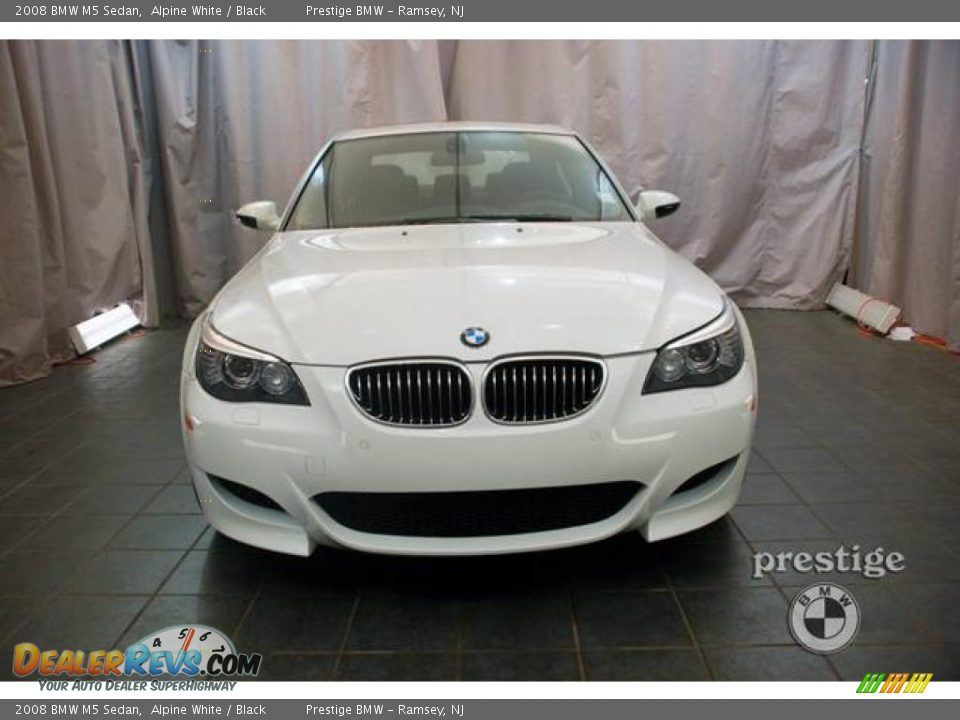 2008 BMW M5 Sedan Alpine White / Black Photo #4