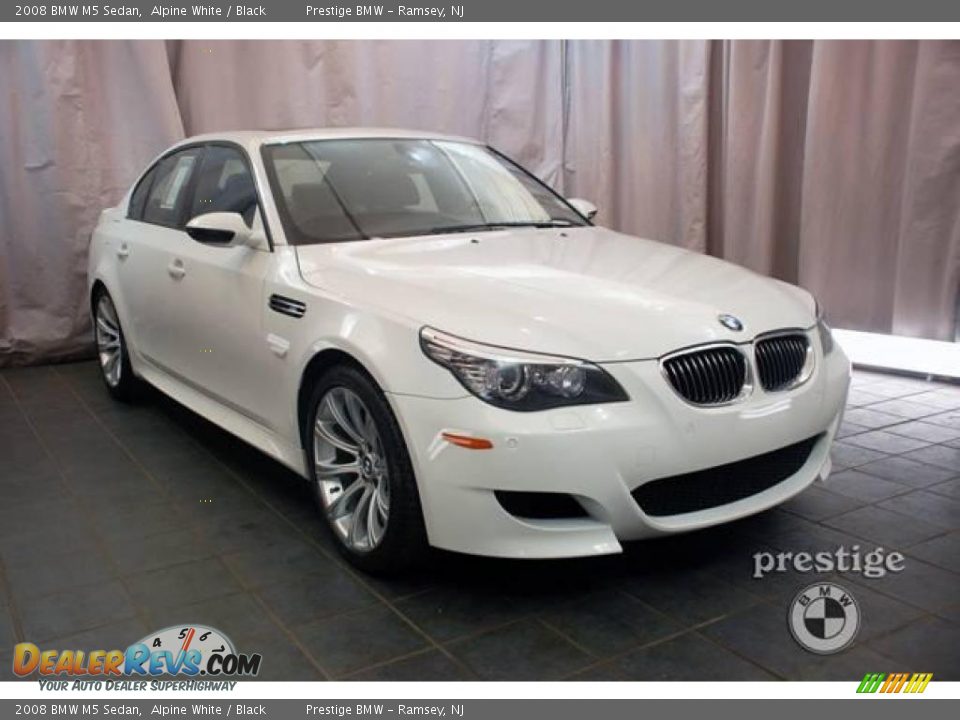 2008 BMW M5 Sedan Alpine White / Black Photo #5