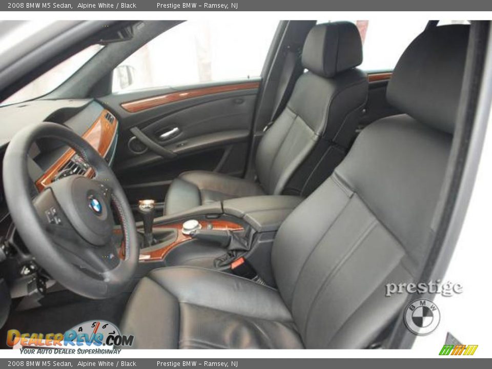 2008 BMW M5 Sedan Alpine White / Black Photo #8