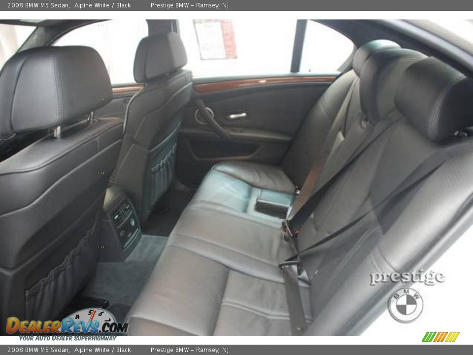 2008 BMW M5 Sedan Alpine White / Black Photo #9