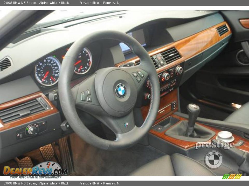 2008 BMW M5 Sedan Alpine White / Black Photo #11