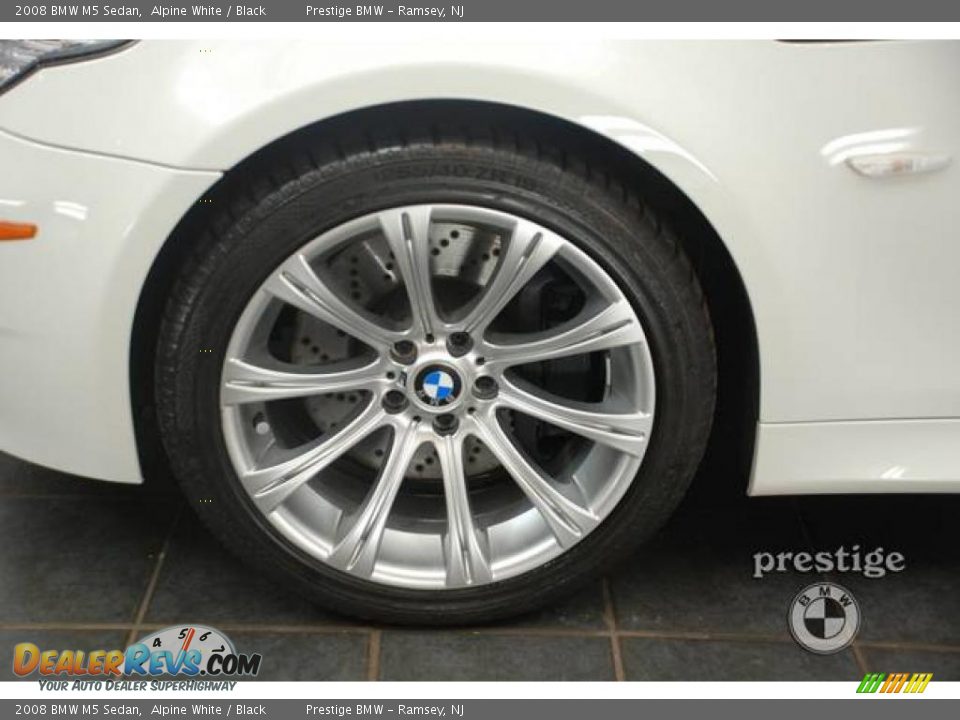 2008 BMW M5 Sedan Alpine White / Black Photo #14