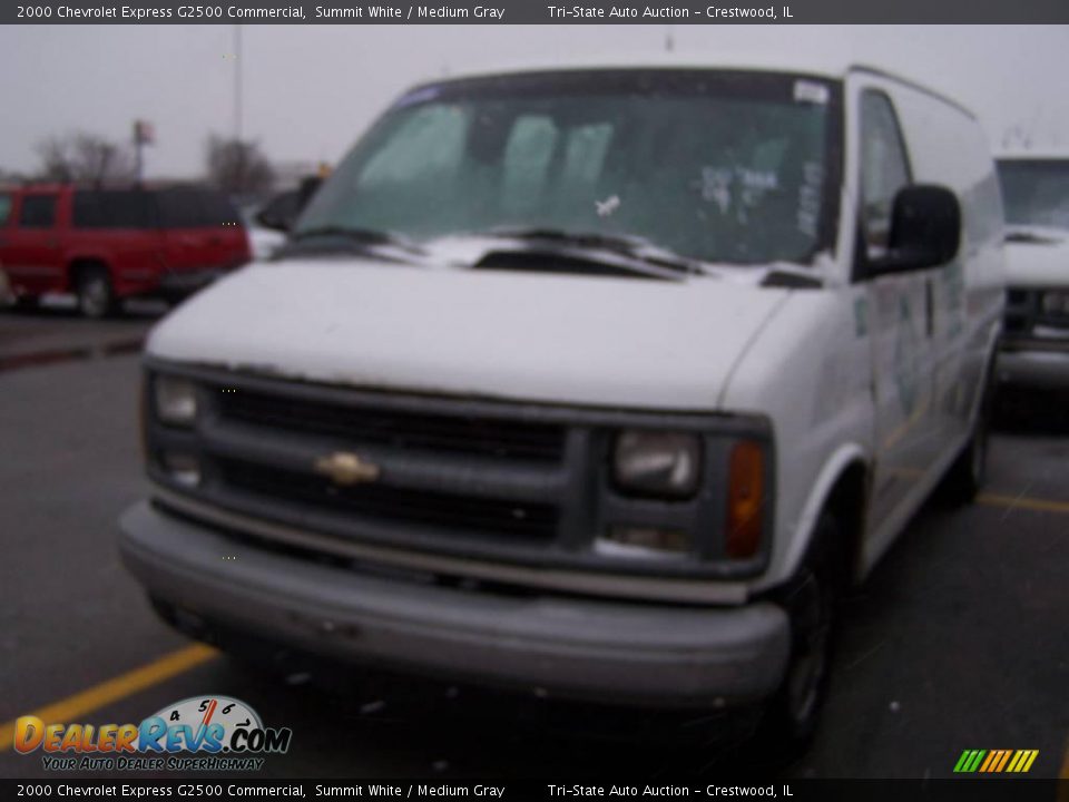 2000 Chevrolet Express G2500 Commercial Summit White / Medium Gray Photo #2