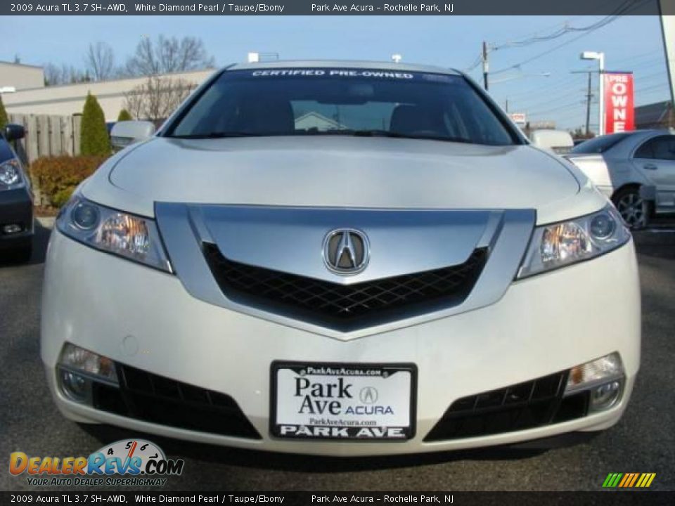 2009 Acura TL 3.7 SH-AWD White Diamond Pearl / Taupe/Ebony Photo #2