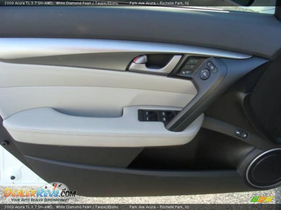 2009 Acura TL 3.7 SH-AWD White Diamond Pearl / Taupe/Ebony Photo #7