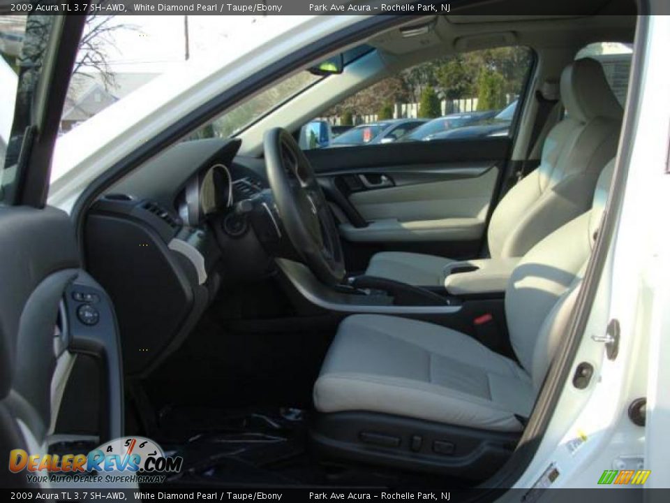 2009 Acura TL 3.7 SH-AWD White Diamond Pearl / Taupe/Ebony Photo #8