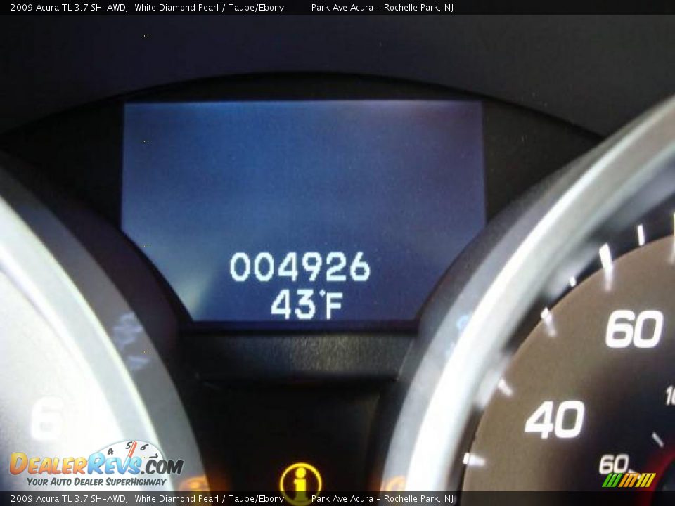 2009 Acura TL 3.7 SH-AWD White Diamond Pearl / Taupe/Ebony Photo #11