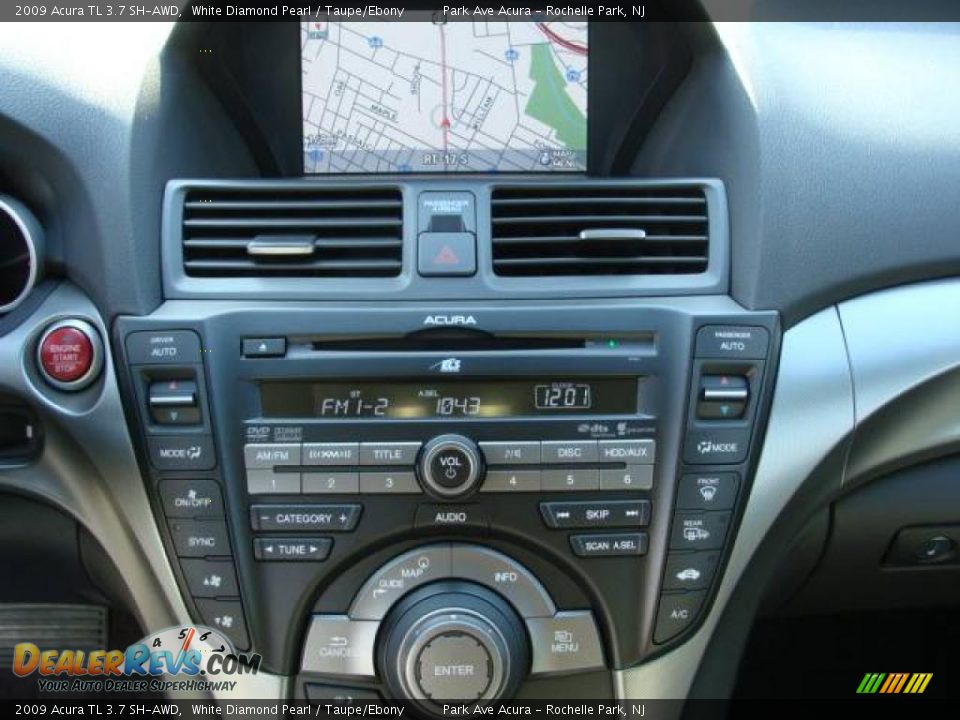2009 Acura TL 3.7 SH-AWD White Diamond Pearl / Taupe/Ebony Photo #12