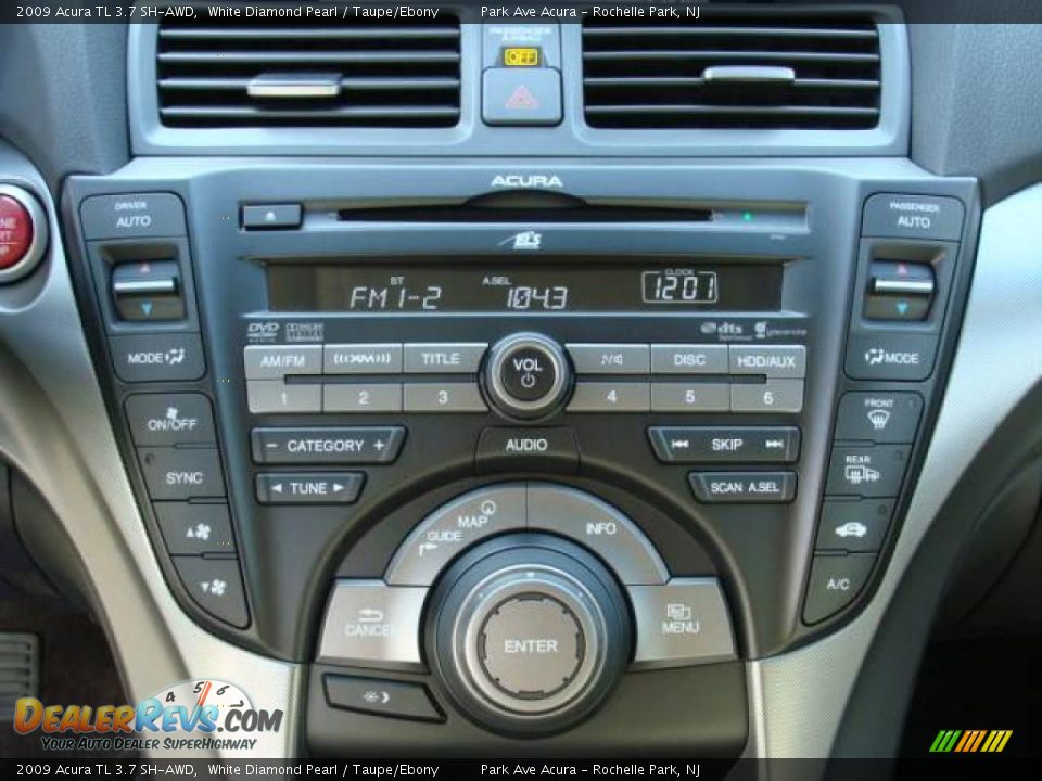 2009 Acura TL 3.7 SH-AWD White Diamond Pearl / Taupe/Ebony Photo #15