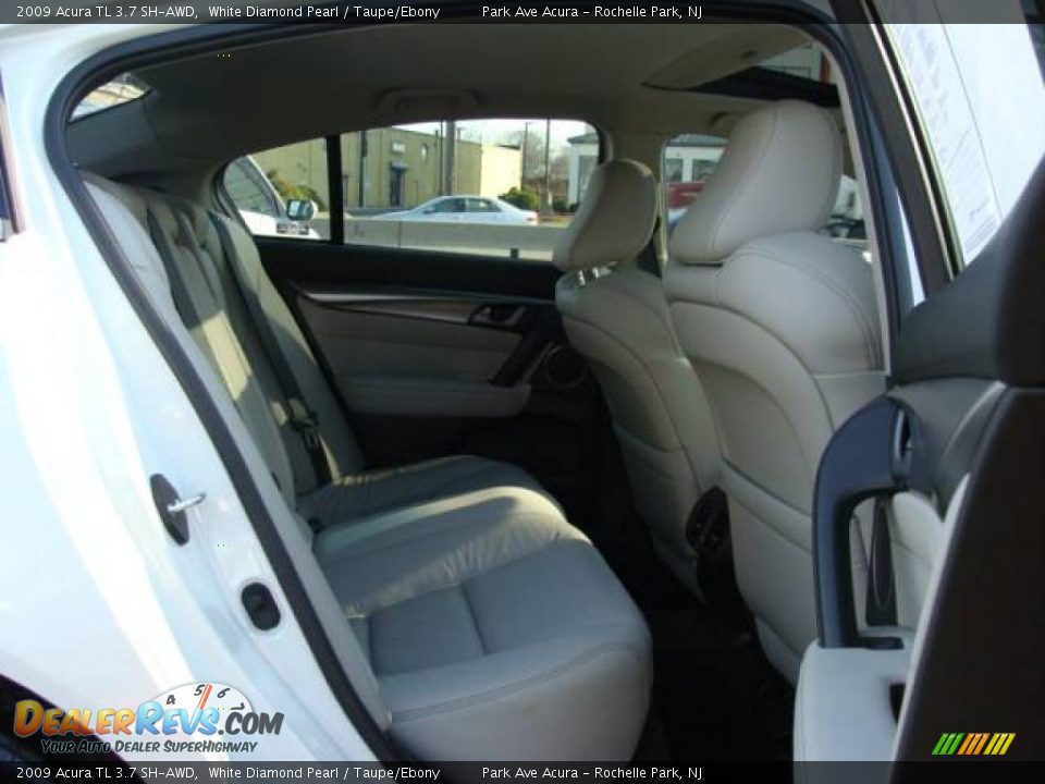 2009 Acura TL 3.7 SH-AWD White Diamond Pearl / Taupe/Ebony Photo #20