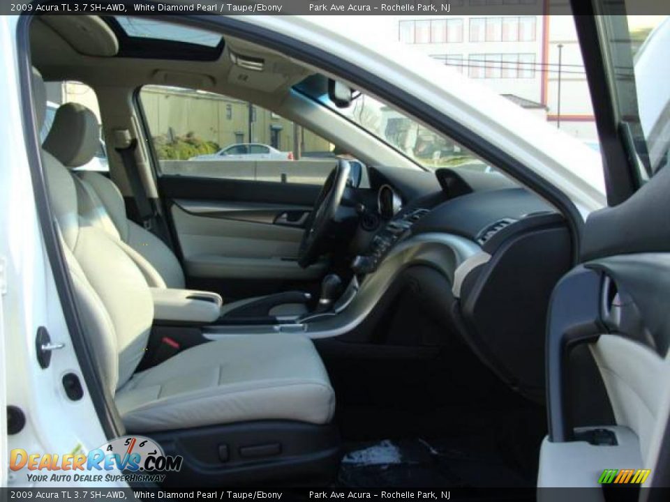 2009 Acura TL 3.7 SH-AWD White Diamond Pearl / Taupe/Ebony Photo #22