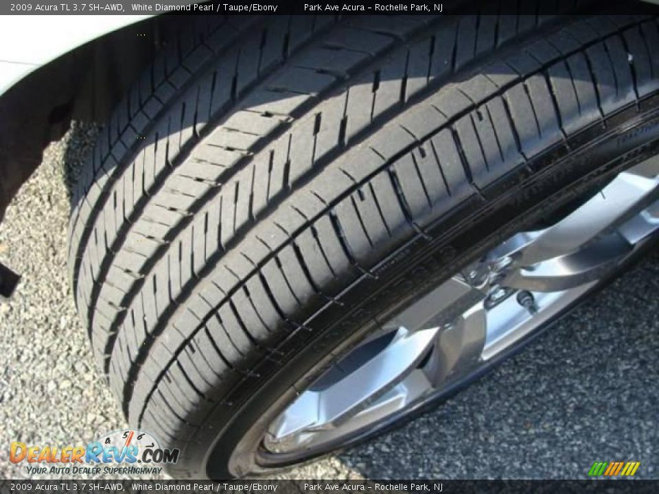 2009 Acura TL 3.7 SH-AWD White Diamond Pearl / Taupe/Ebony Photo #24