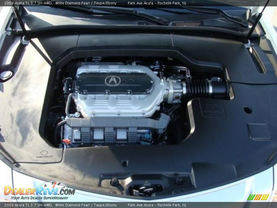 2009 Acura TL 3.7 SH-AWD White Diamond Pearl / Taupe/Ebony Photo #25