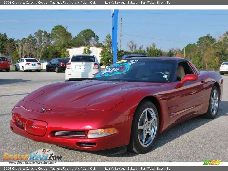 2004 Chevrolet Corvette Coupe Magnetic Red Metallic / Light Oak Photo #1