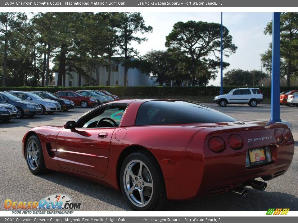 2004 Chevrolet Corvette Coupe Magnetic Red Metallic / Light Oak Photo #3