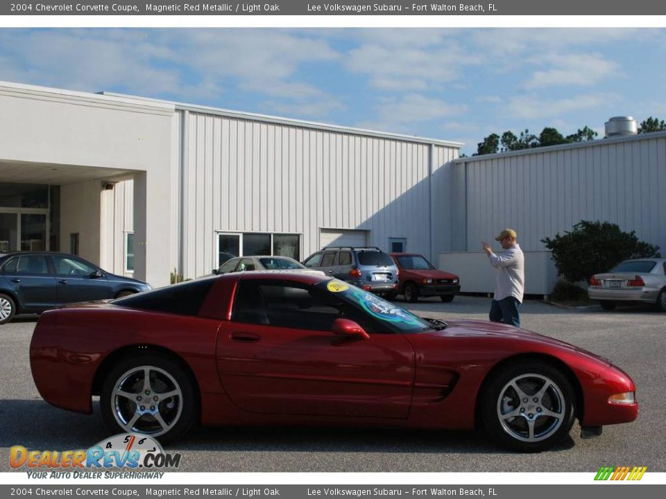 2004 Chevrolet Corvette Coupe Magnetic Red Metallic / Light Oak Photo #6