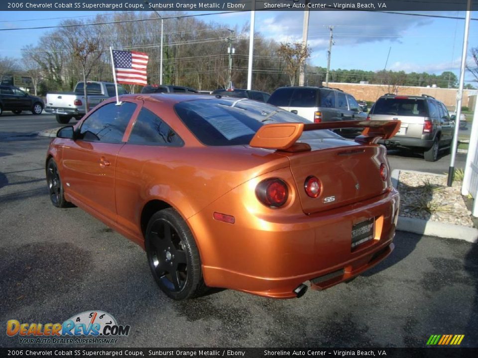 2006 Chevrolet Cobalt SS Supercharged Coupe Sunburst Orange Metallic / Ebony Photo #4