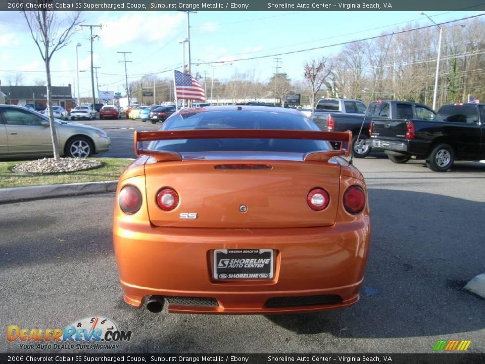 2006 Chevrolet Cobalt SS Supercharged Coupe Sunburst Orange Metallic / Ebony Photo #5